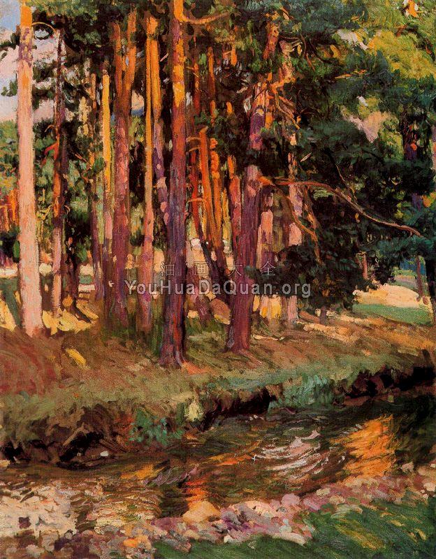 The river la Reina Valsain - 华金·索罗利亚·巴斯蒂达